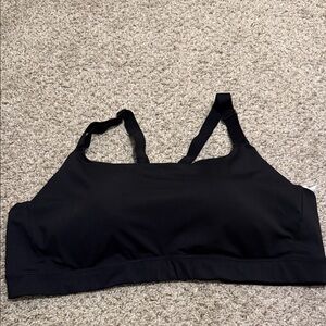 Old Navy Black Seamless Support Sports Bralette